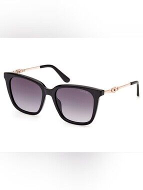 NEW GUESS GU 7886 01B BLACK GOLD GRADIENT AUTHENTIC FRAMES SUNGLASSES